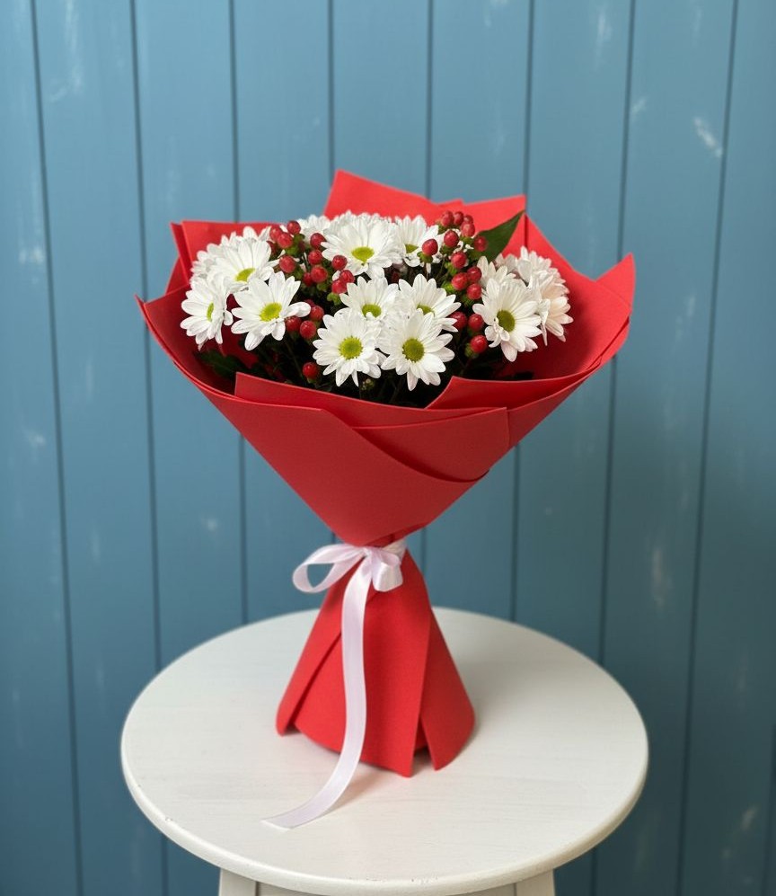 Букет цветов из: Хризантемы в Поселок имени Карла Либкнехта