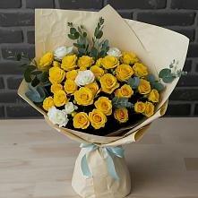 Букет цветов из:  Розы в Поселок имени Карла Либкнехта