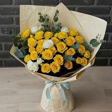 Букет цветов из:  Розы в Поселок имени Карла Либкнехта