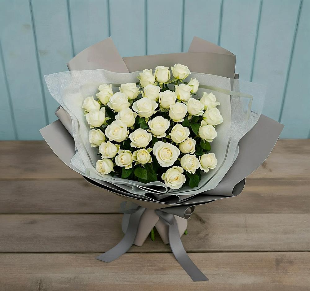 Букет Белоснежная нежность в Поселок имени Карла Либкнехта