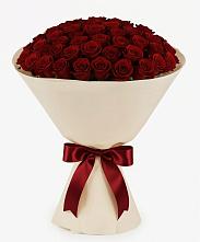 Букет 101 Бордовая роза Блэк Бакарра в Поселок имени Карла Либкнехта