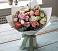 Букет цветов из: Розы, Лизиантусы и Гвоздики в Поселок имени Карла Либкнехта
