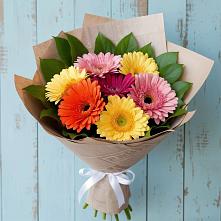 Букет цветов из:  Герберы #REPLACE_PRED# Поселок имени Карла Либкнехта