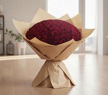 Букет 101 Красная роза в Поселок имени Карла Либкнехта