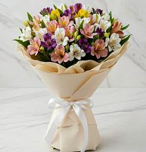Букет цветов из:  Альстромерии в Поселок имени Карла Либкнехта