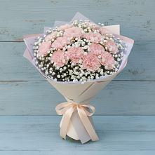 Букет цветов из:  Гвоздики в Поселок имени Карла Либкнехта