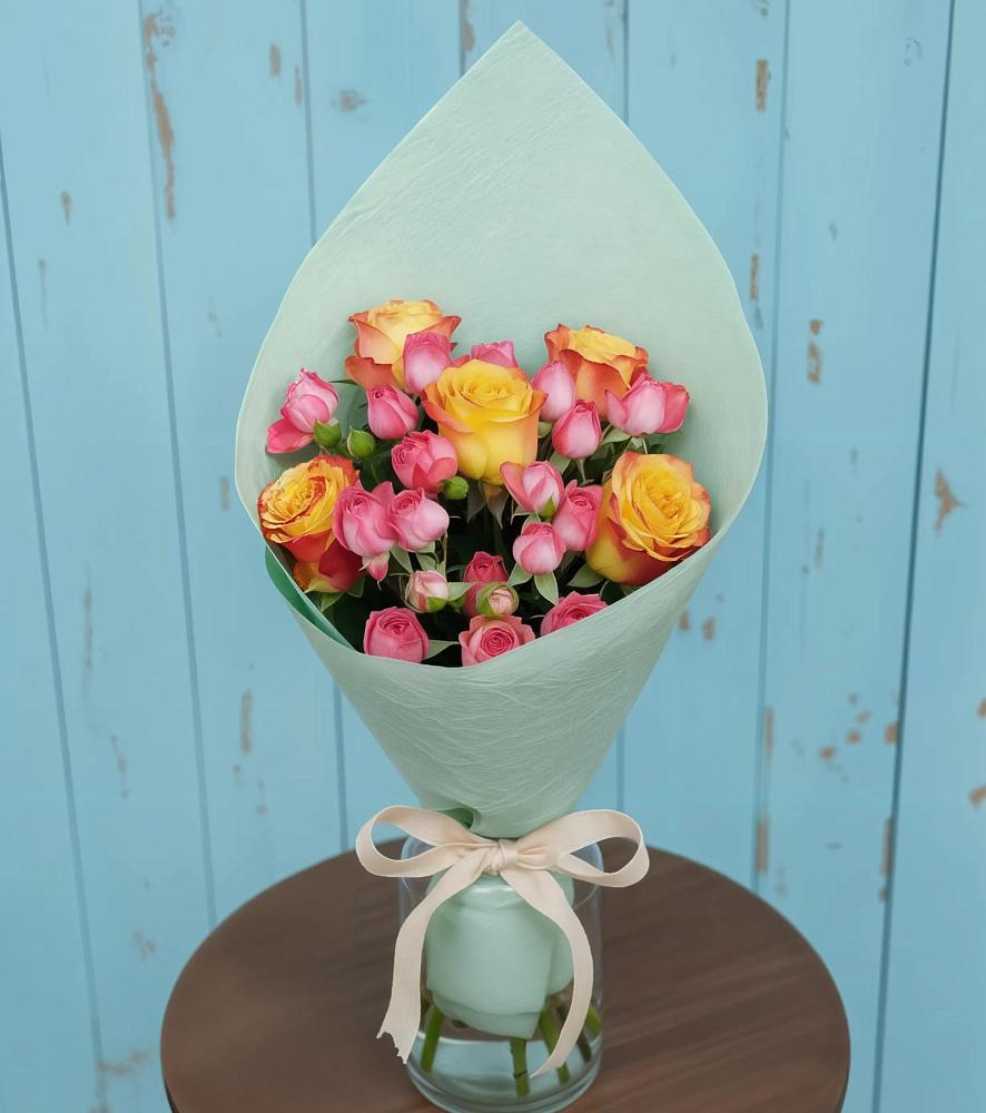 Букет цветов из: Розы в Поселок имени Карла Либкнехта