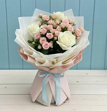 Букет цветов из:  Розы в Поселок имени Карла Либкнехта