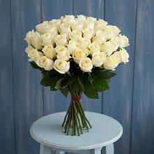 Букет 51 Белая роза Эдлесс Лав #REPLACE_PRED# Поселок имени Карла Либкнехта