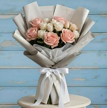 Букет цветов из:  Розы #REPLACE_PRED# Поселок имени Карла Либкнехта