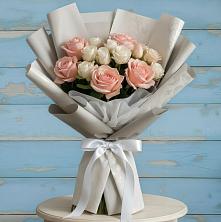 Букет цветов из:  Розы в Поселок имени Карла Либкнехта