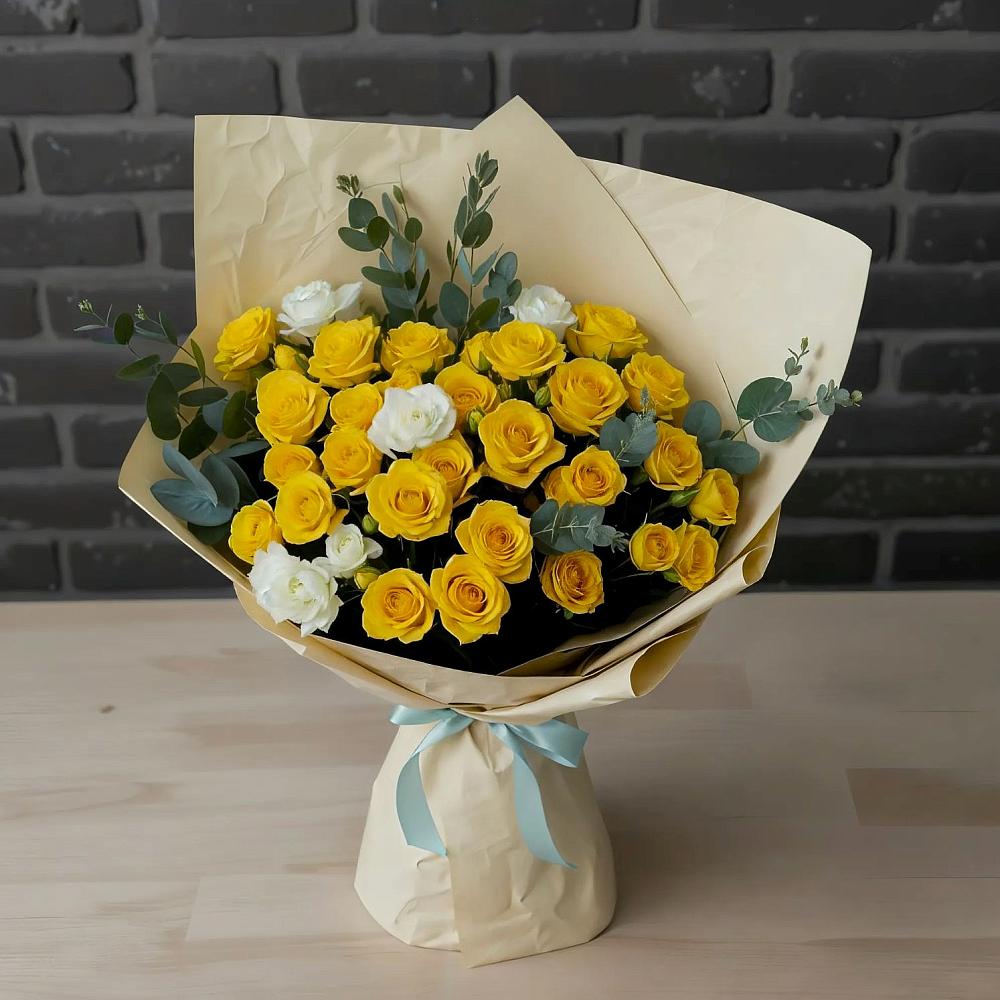 Букет цветов из: Розы в Поселок имени Карла Либкнехта