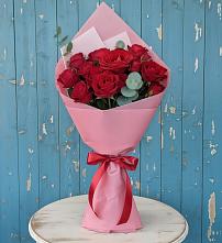 Букет цветов из:  Розы в Поселок имени Карла Либкнехта