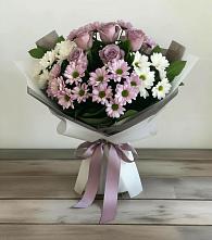 Букет цветов из:  Хризантемы и Розы #REPLACE_PRED# Поселок имени Карла Либкнехта