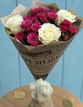 Букет цветов из:  Розы в Поселок имени Карла Либкнехта