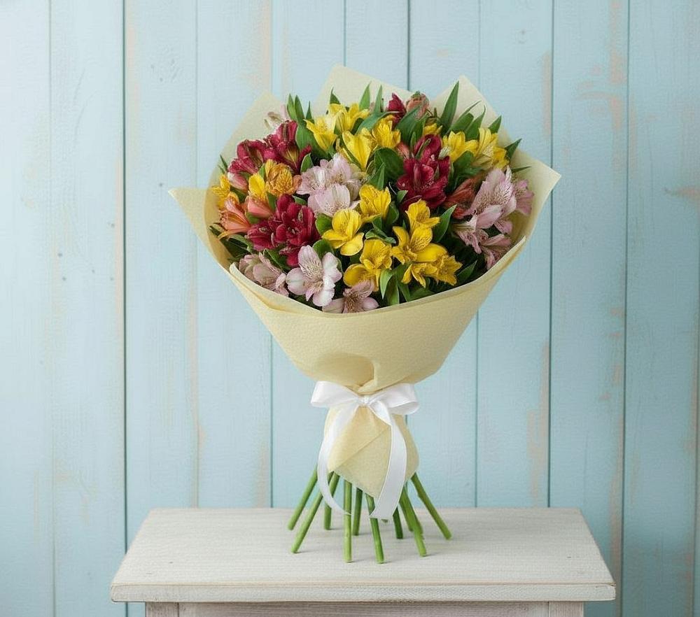 Букет цветов из: Альстромерии в Поселок имени Карла Либкнехта